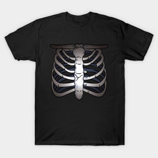 Chest Skeleton Design T-Shirt